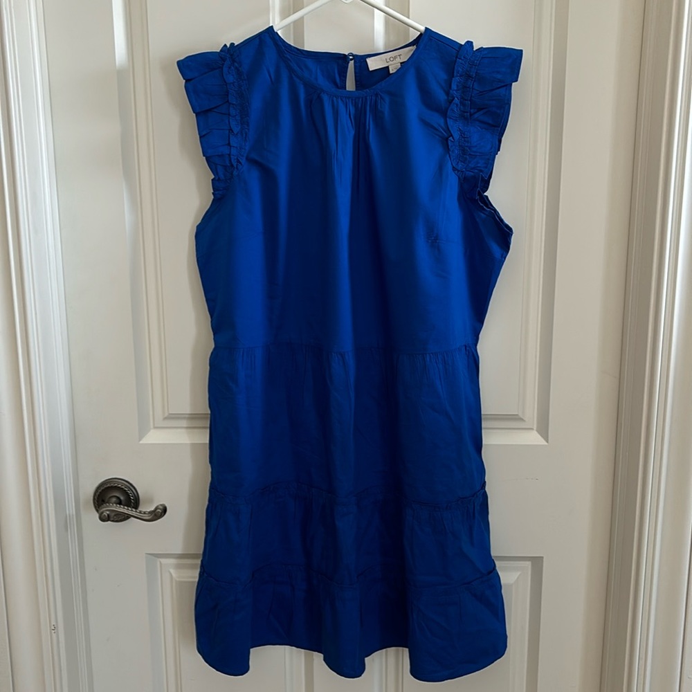 LOFT Women’s Sleeveless Ruffle Babydoll Dress
